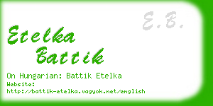 etelka battik business card